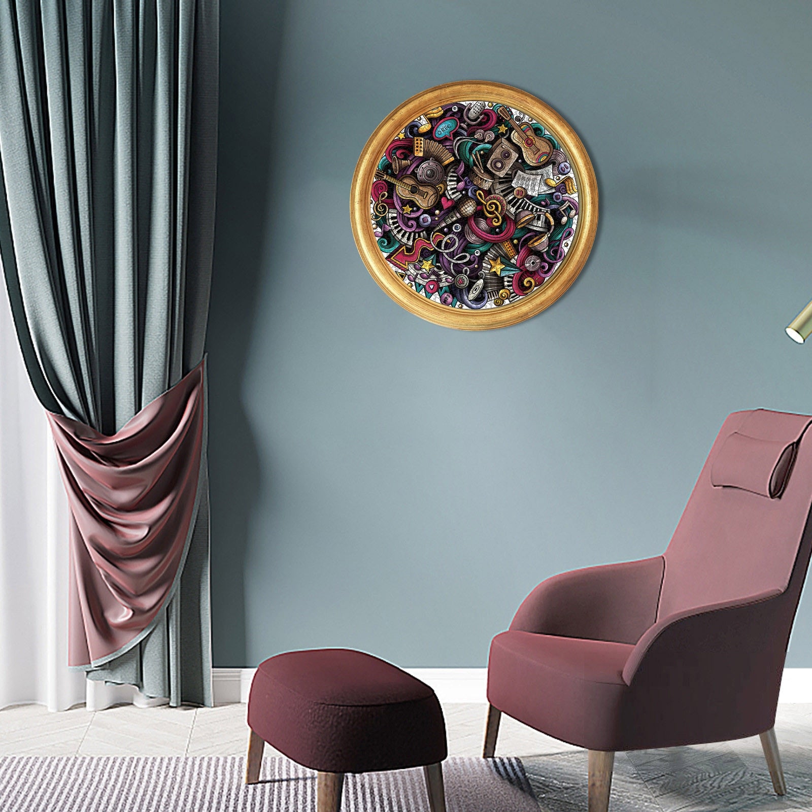 Doodle Music Note Pattern Puzzle