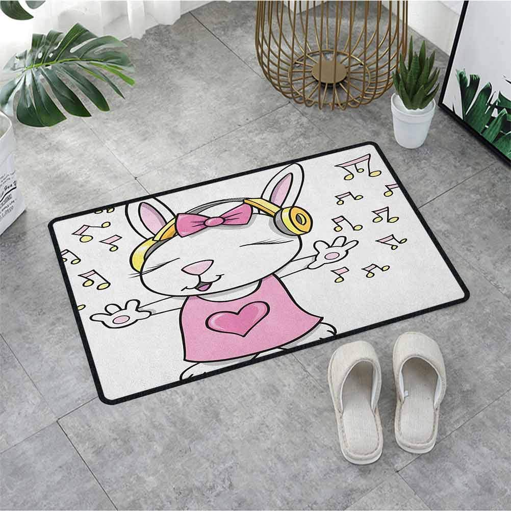 Rabbit Music Notes Doormat