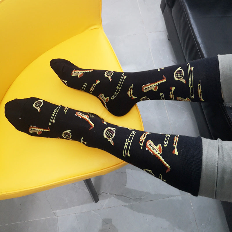 Free - Music Instruments Long Socks