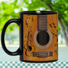 Black Guitar Coffee Mug