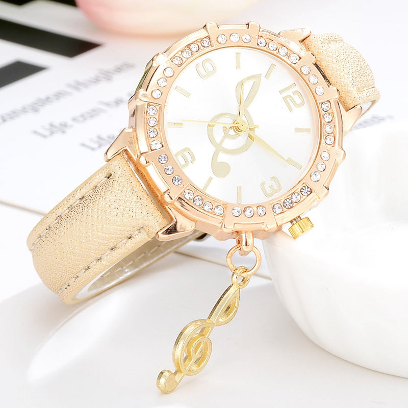 Treble Clef Crystal Watches