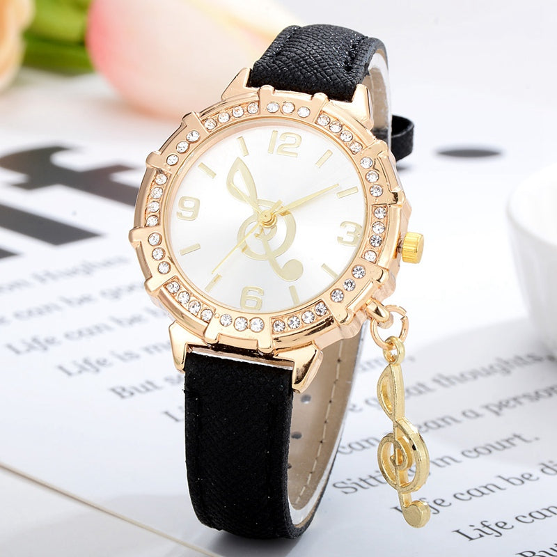 Treble Clef Crystal Watches