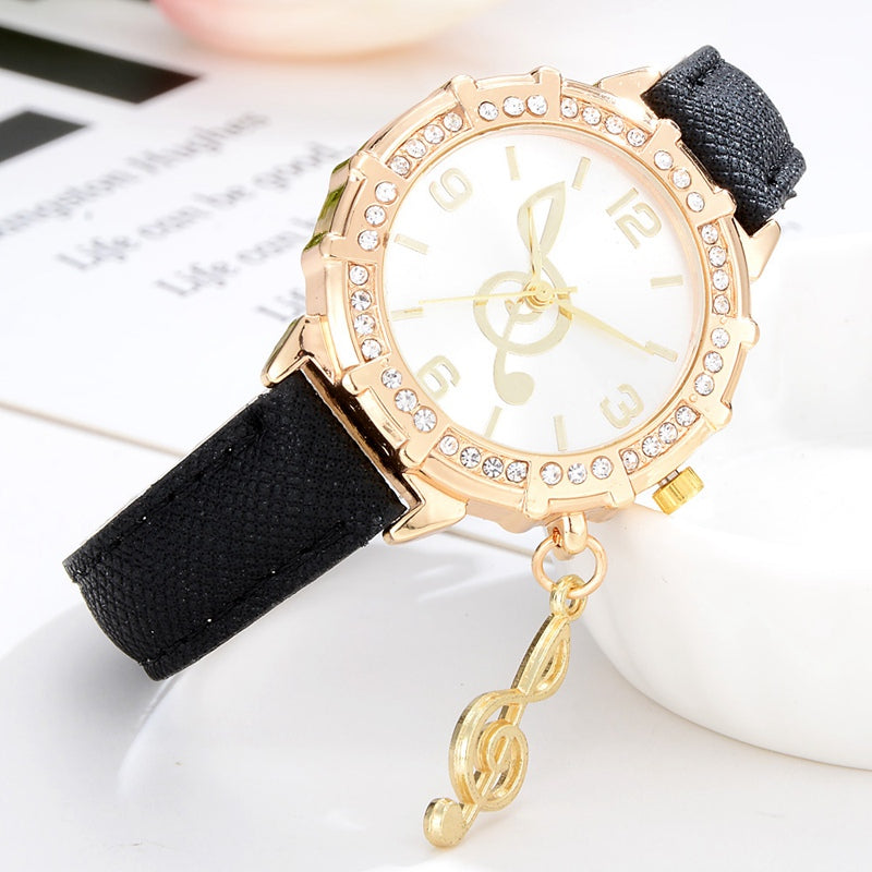 Treble Clef Crystal Watches