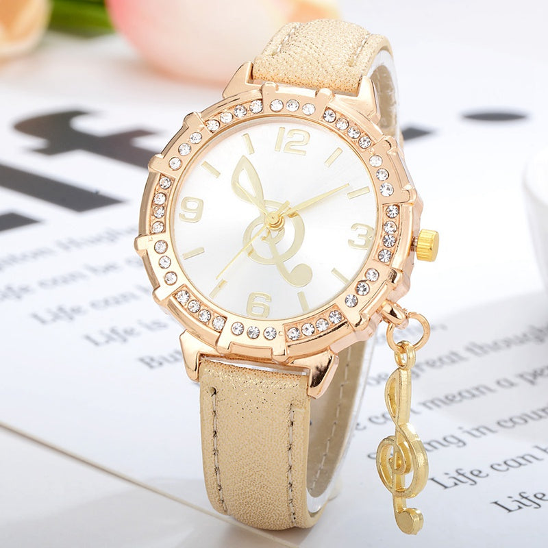 Treble Clef Crystal Watches