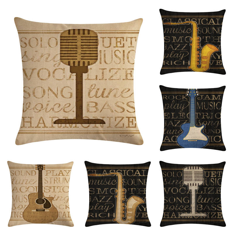 Music Instruments Pillowcase