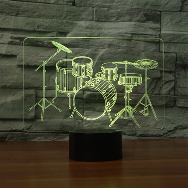 Novelty Music 3D Lamp