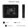 Drum Kit Set Wallet