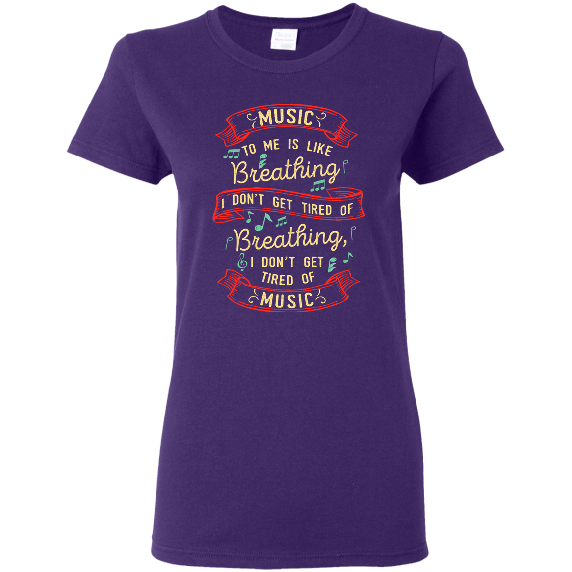 Music Is Like Breathing T-shirt
