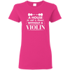 A House Is Not a Home Without a Violin T-shirt - Women / Heliconia / S - { shop_name }} - Review