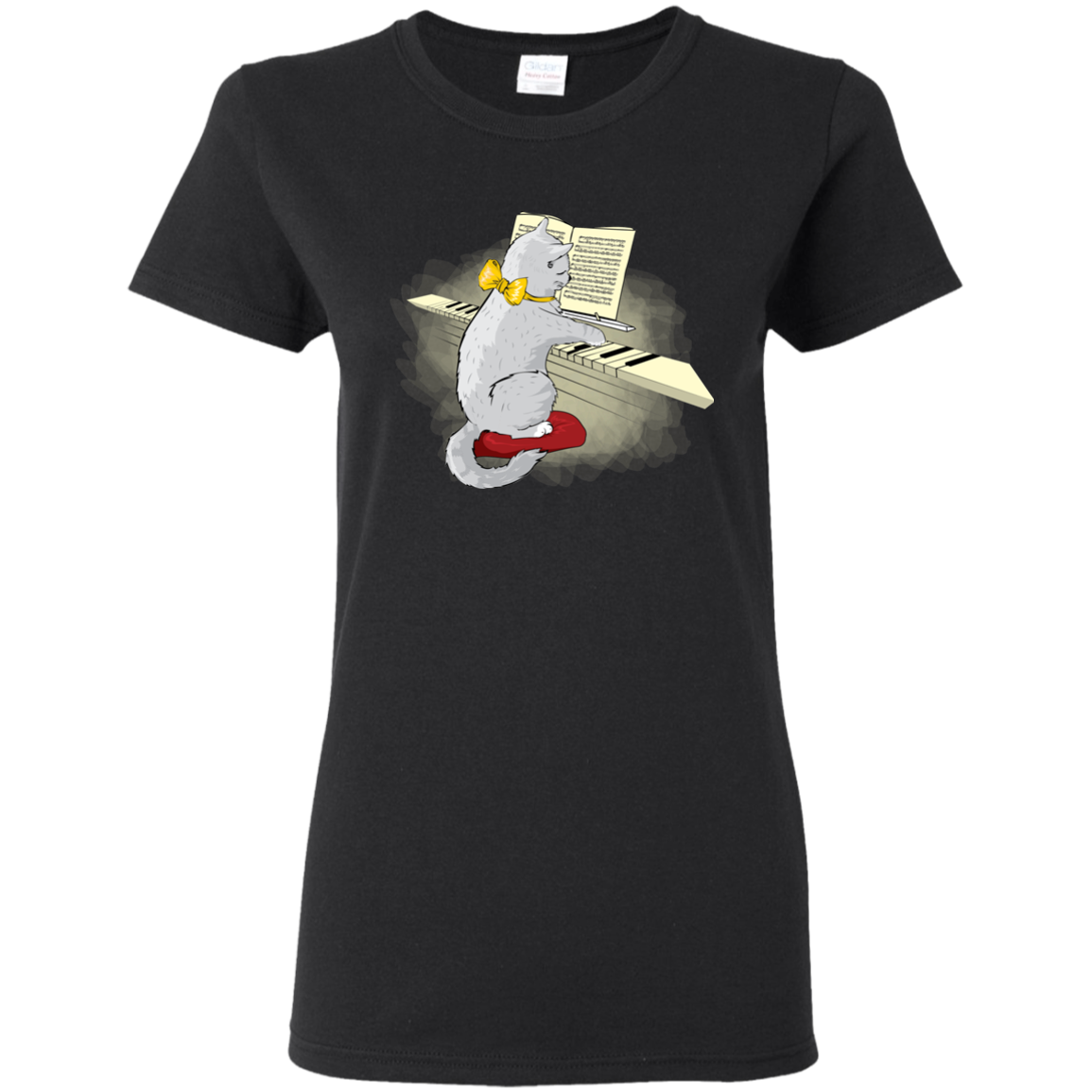 Musical Cat Piano Key Music Teacher Musician Gift T-shirt