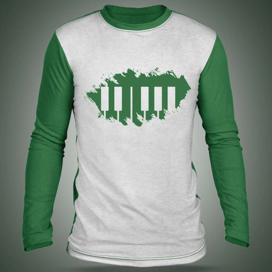 Piano Keys Green Shirt