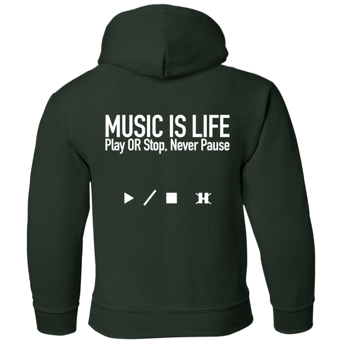 MUSIC IS LIFE Pullover Hoodie