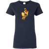 Fire Eighth Note T-shirt - Women / Navy / Small - { shop_name }} - Review