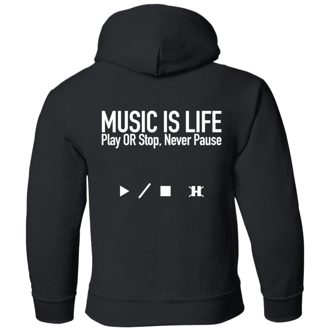MUSIC IS LIFE Pullover Hoodie