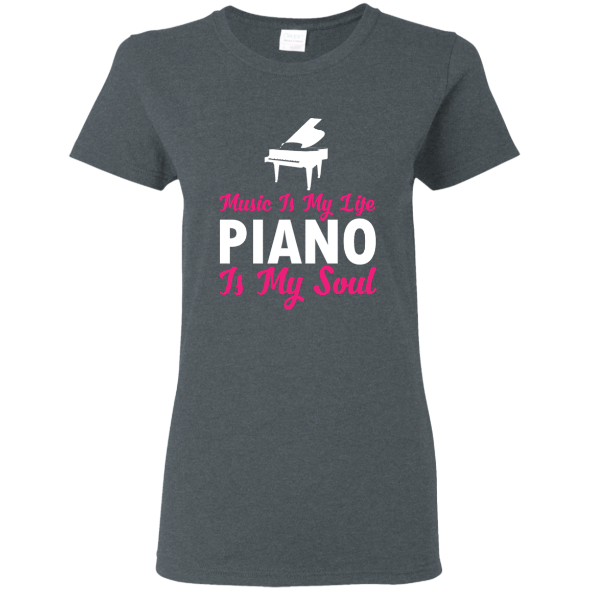 Music is my life Piano is my soul T-shirt