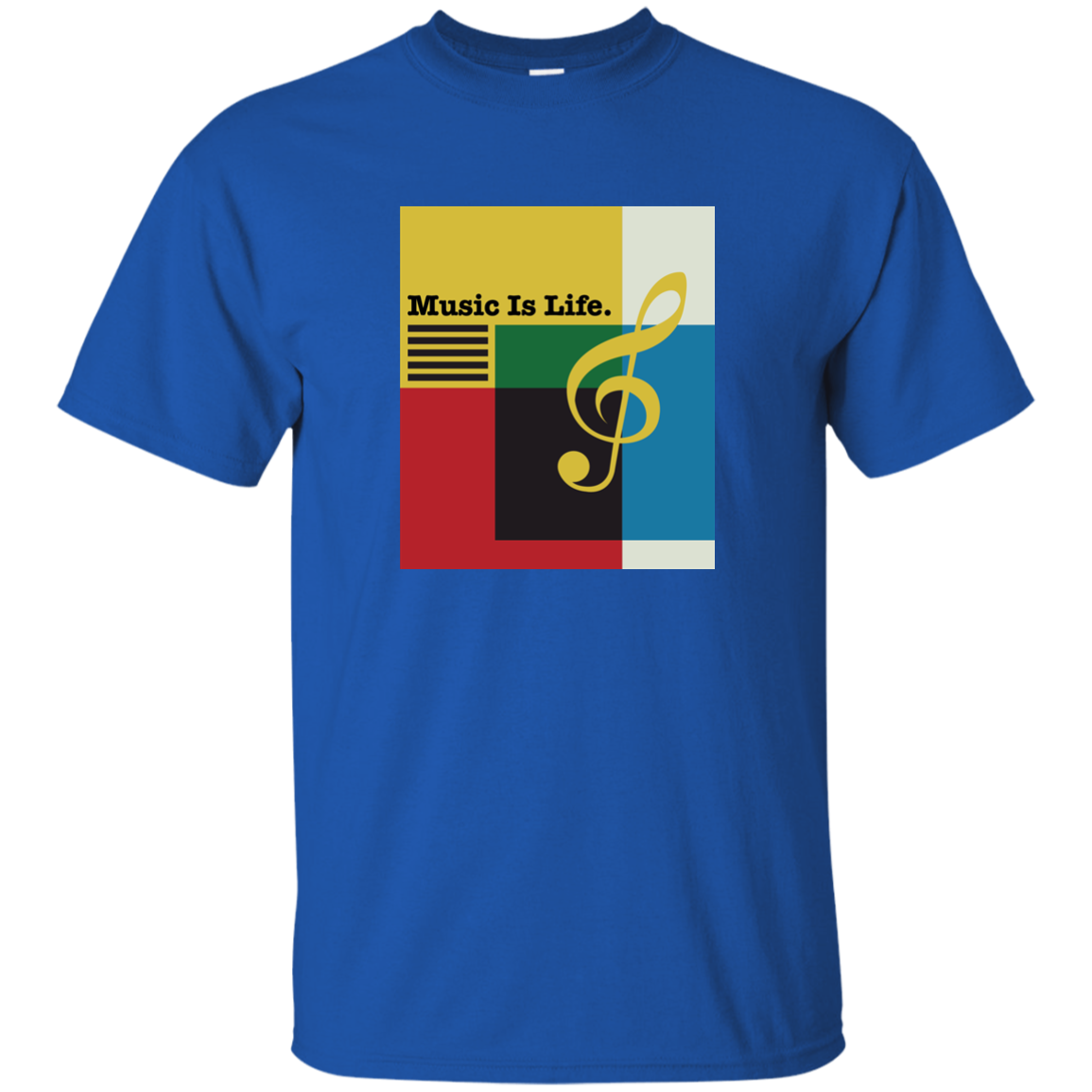 Music Is Life Color Cube T-shirt