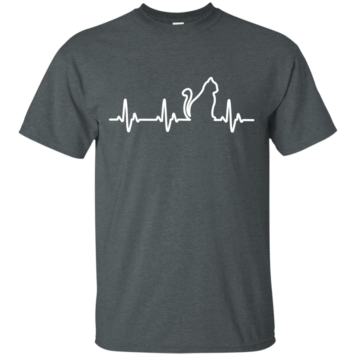 Music Heart Beat Cat T-shirt