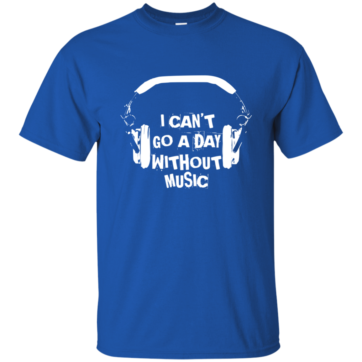 Can't Go a Day Without Music 2 Cotton T-Shirt - Artistic Pod Review