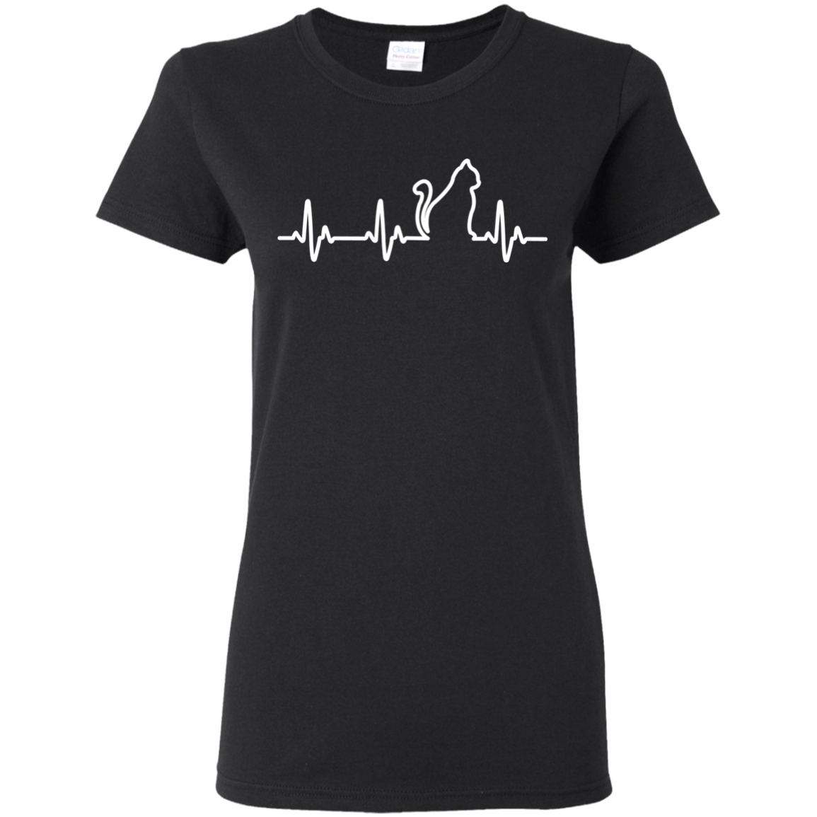 Music Heart Beat Cat T-shirt