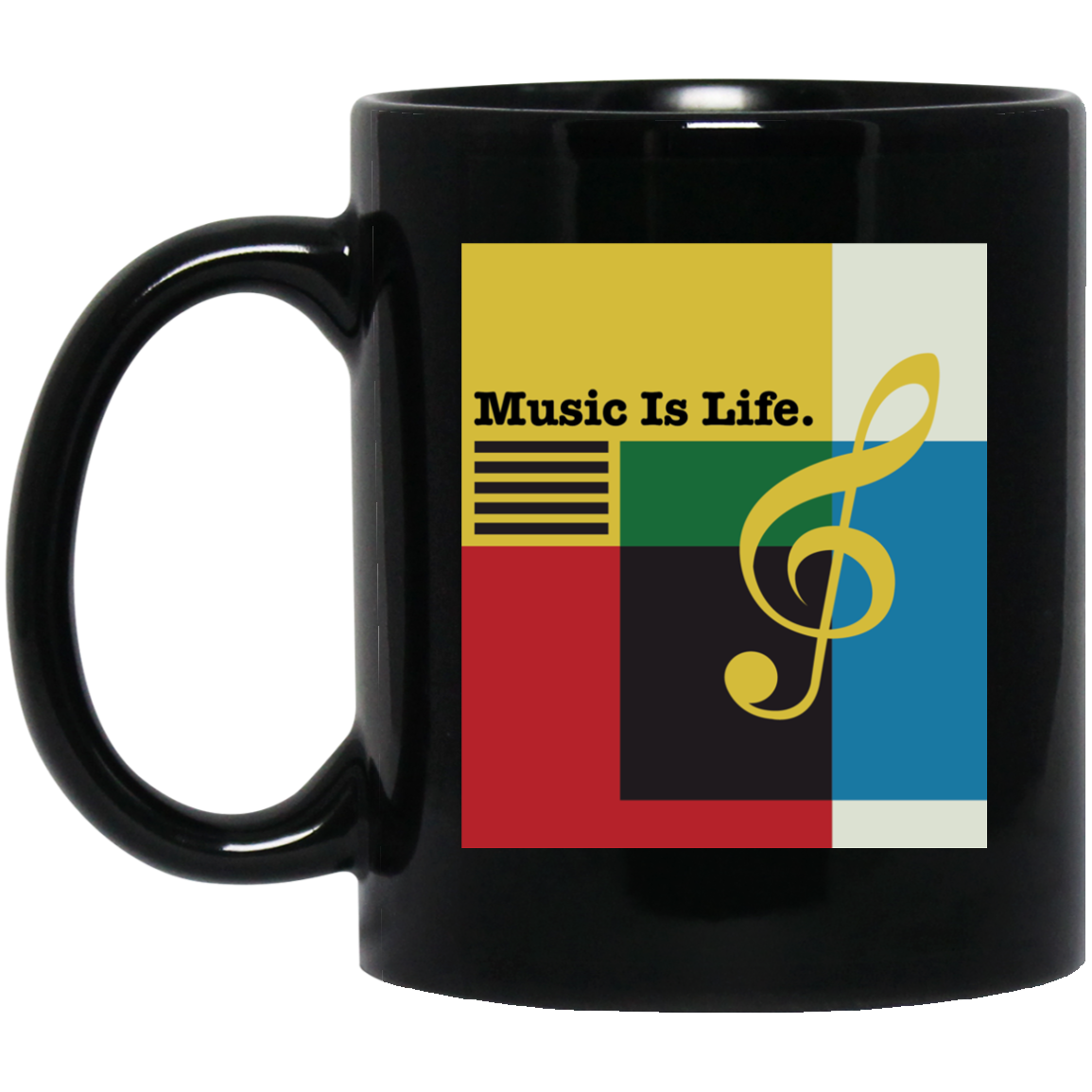 Music Is Life Coloiur Cube Mug