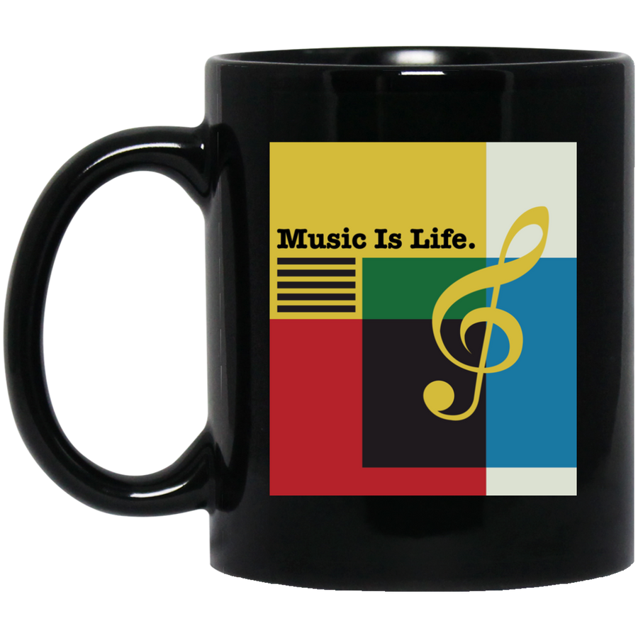 Music Is Life Coloiur Cube Mug
