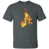 Fire Sixteenth Note T-shirt - Men / Dark Heather / Small - { shop_name }} - Review