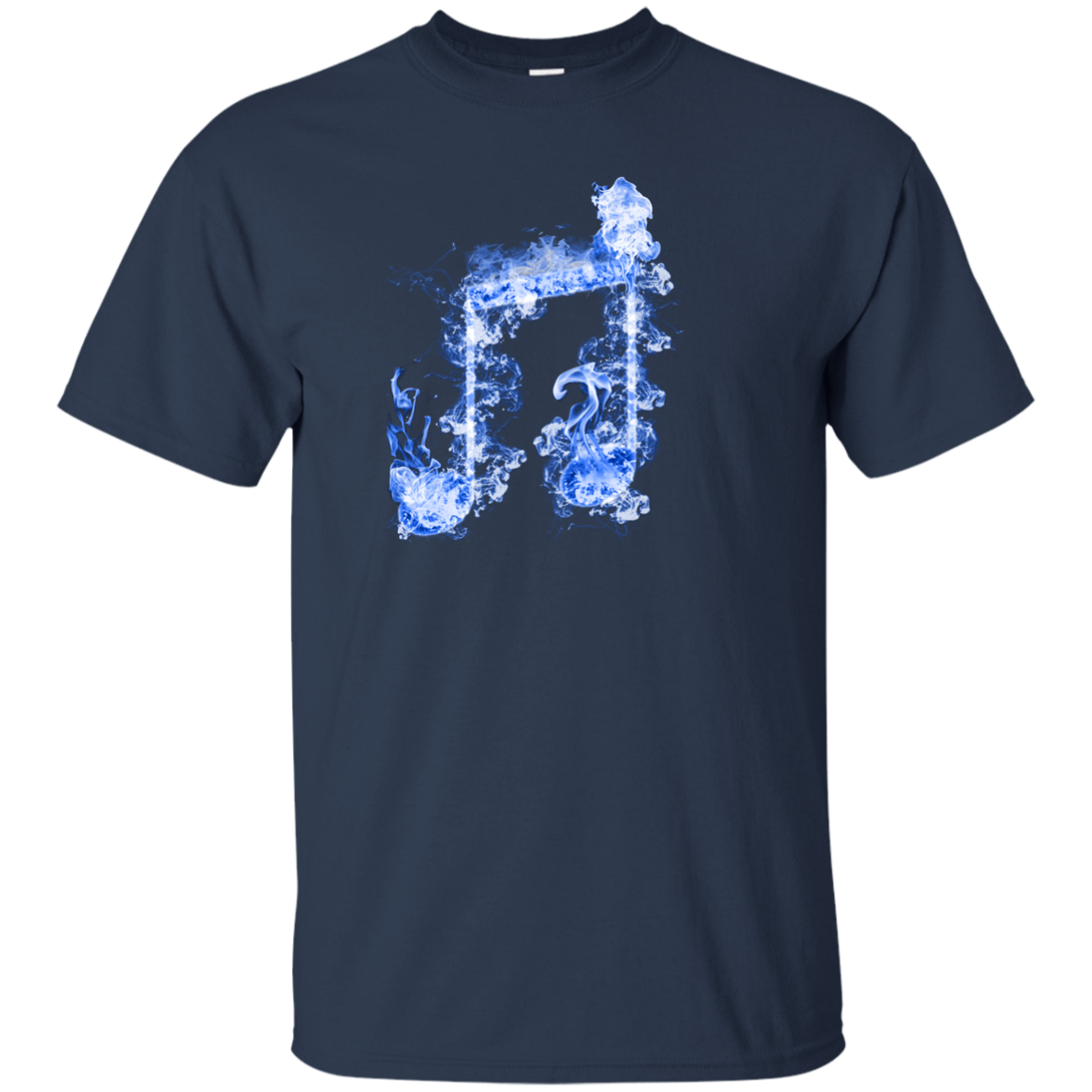 Blue Fire Two Eighth Note T-shirt - Artistic Pod Review