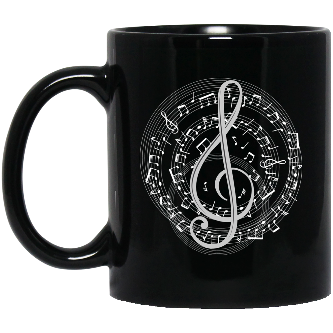 Treble Clef Spiral Score Mug