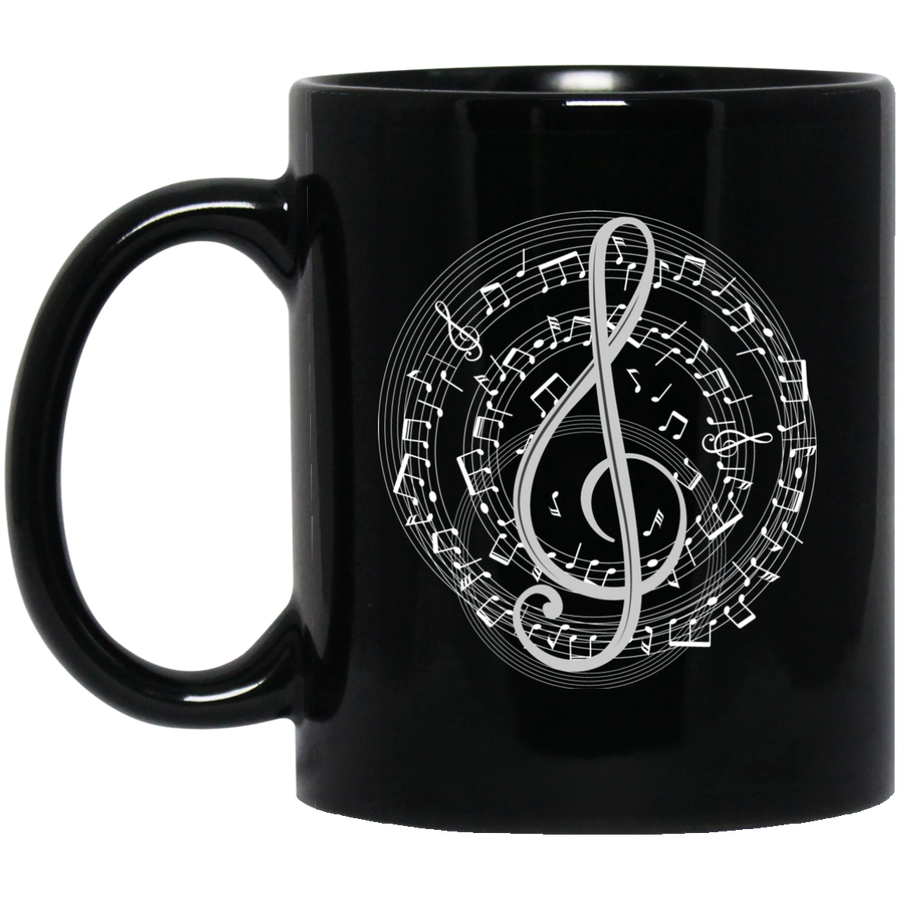 Treble Clef Spiral Score Mug