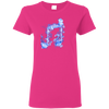 Blue Fire Two Eighth Note T-shirt - Artistic Pod Review
