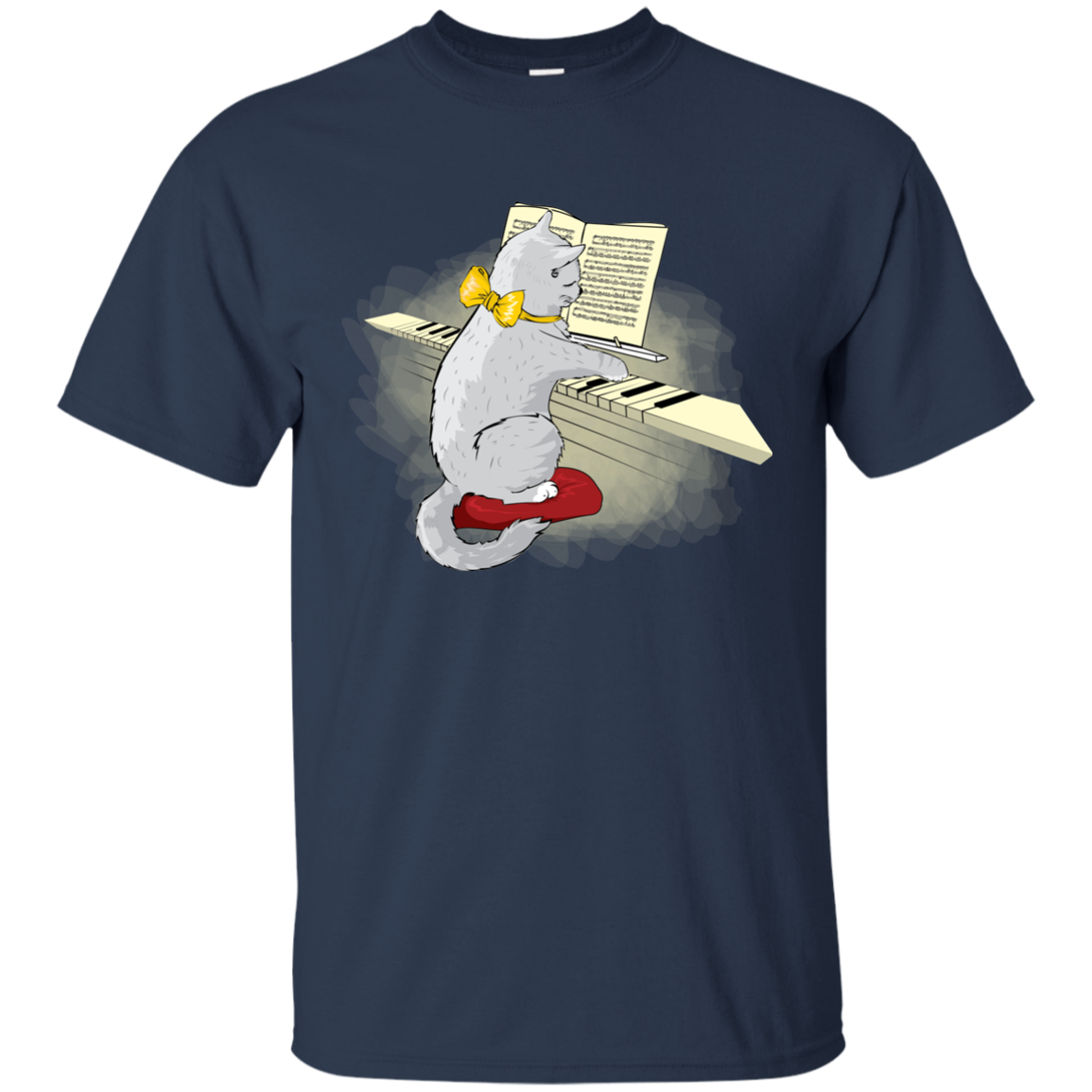 Musical Cat Piano Key Music Teacher Musician Gift T-shirt