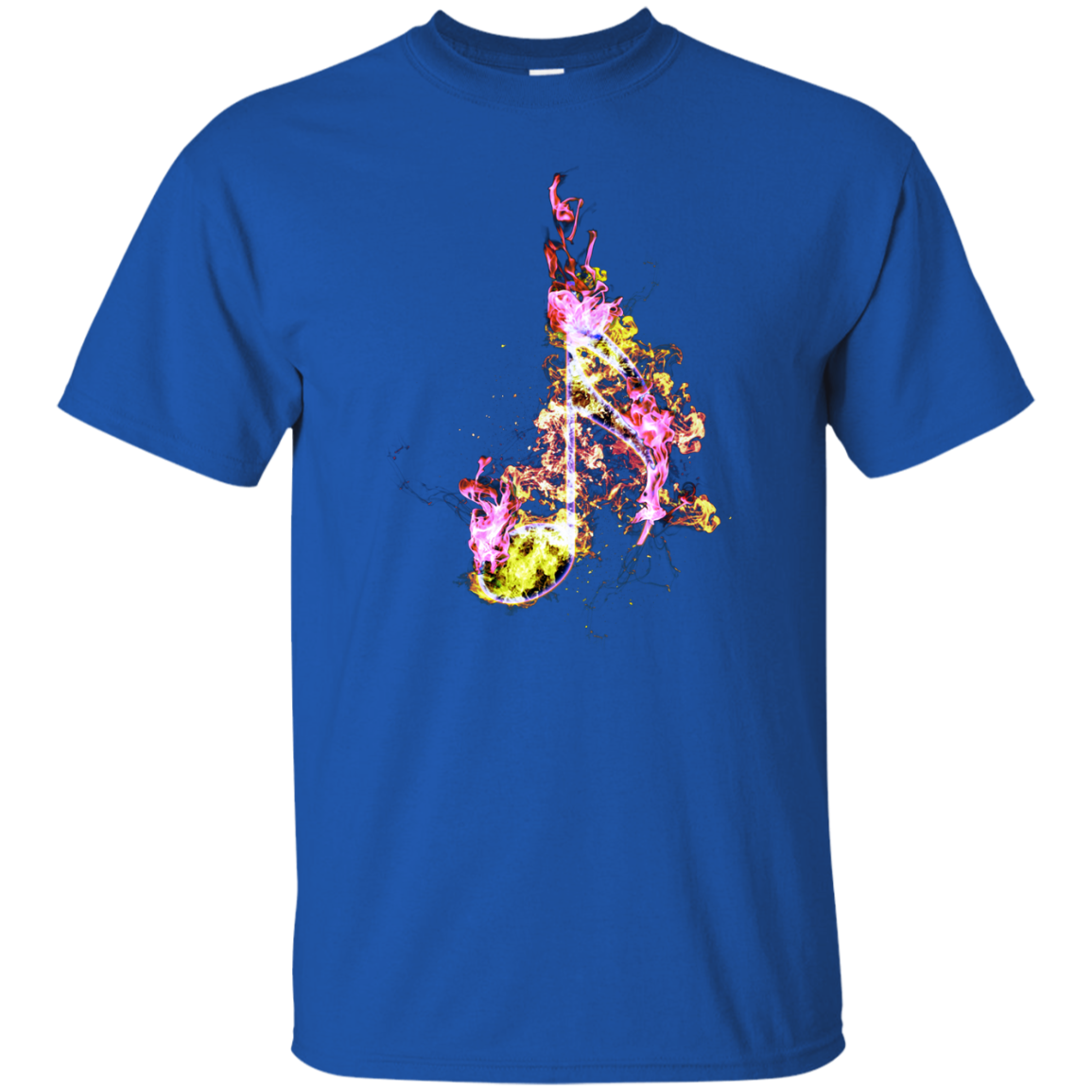Color Fire Sixteenth Note T-shirt - Artistic Pod Review