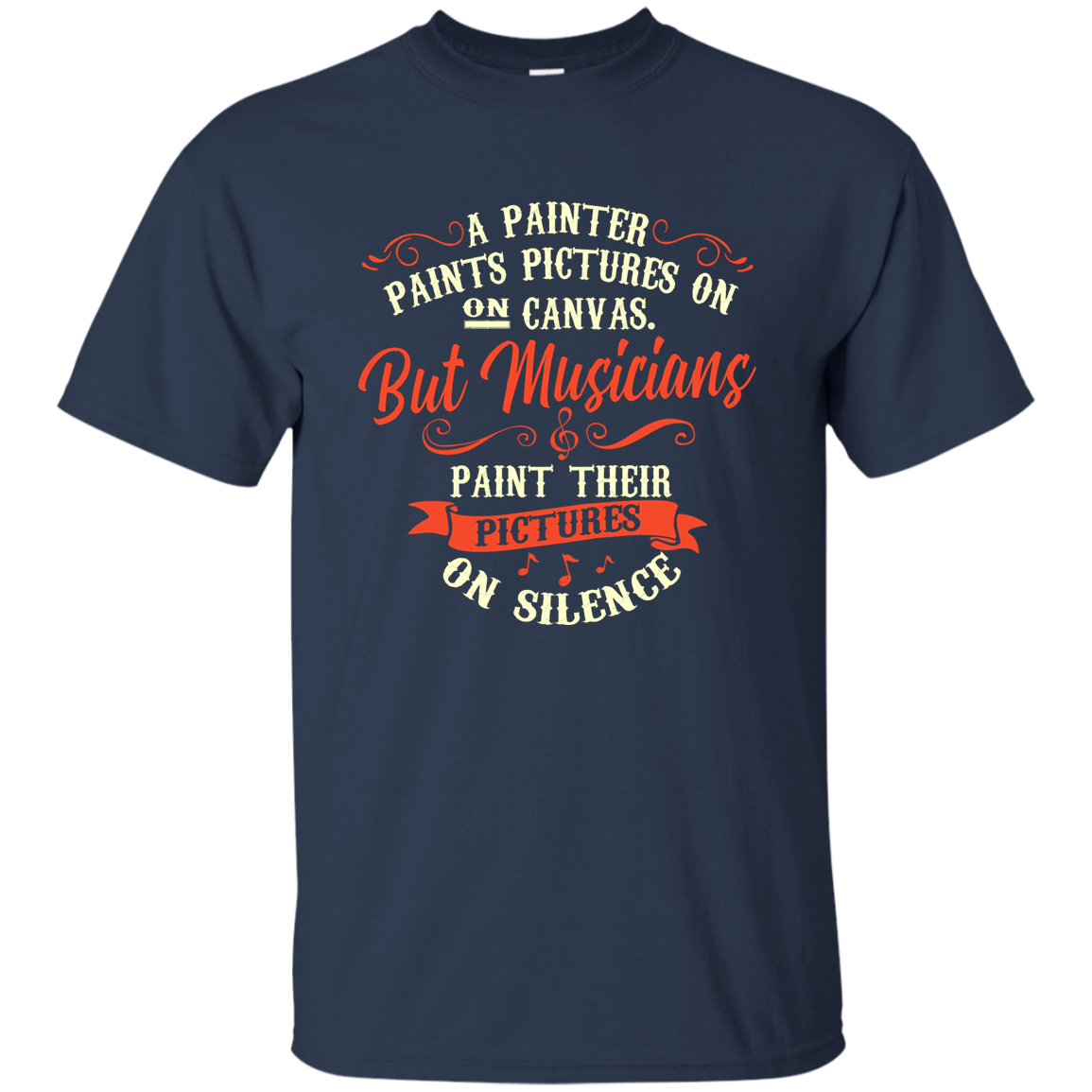Musicians Paint Their Pictures On Silence T-shirt