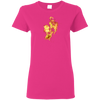 Fire Eighth Note T-shirt - Women / Heliconia / Small - { shop_name }} - Review