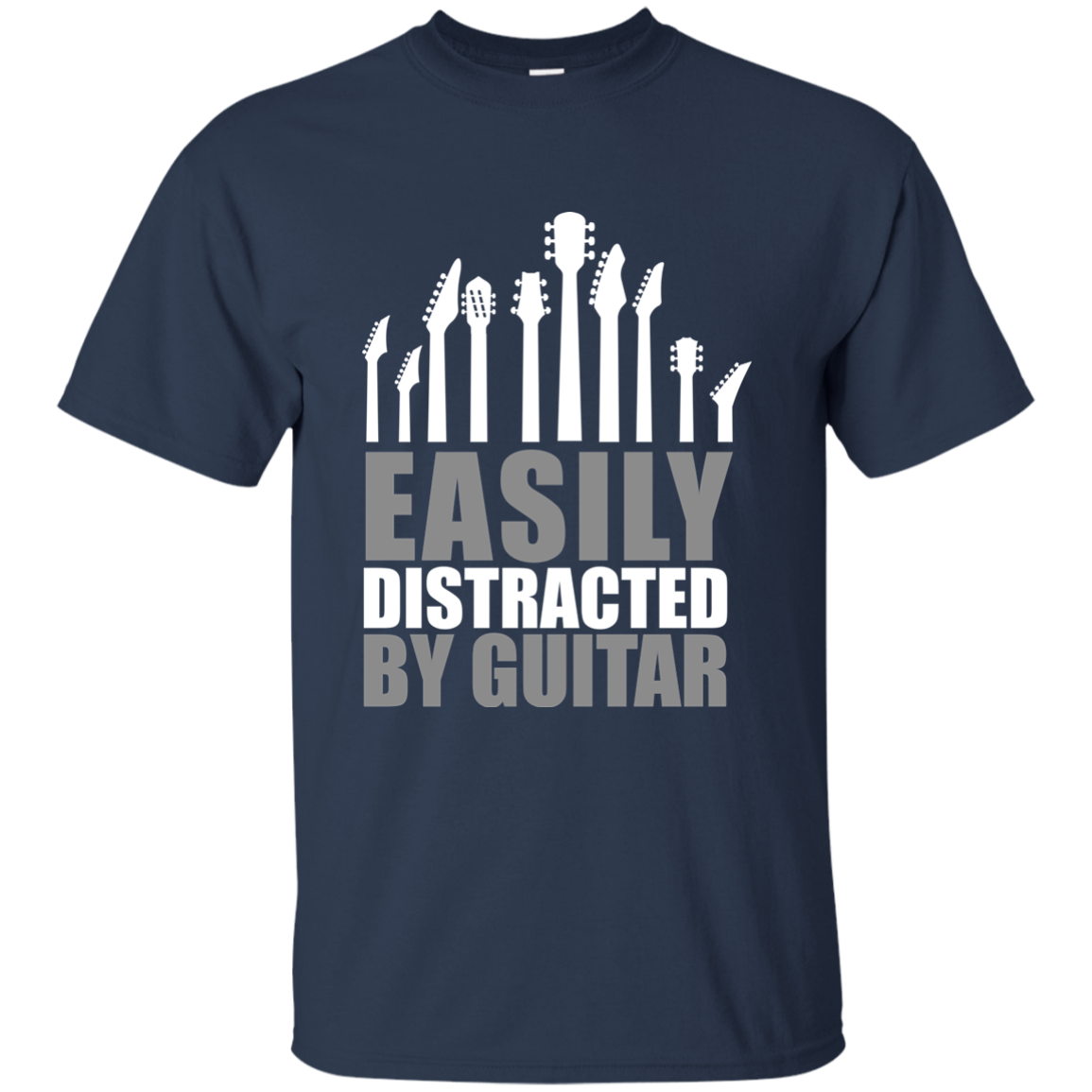 Easily Distracted by Guitar T-shirt - Artistic Pod Review
