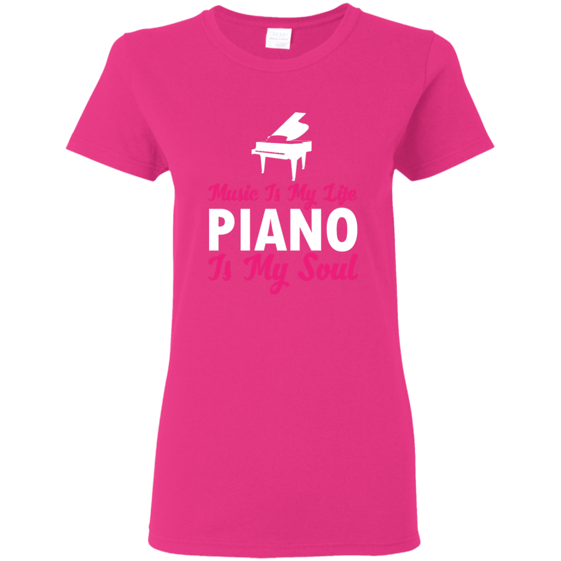 Music is my life Piano is my soul T-shirt