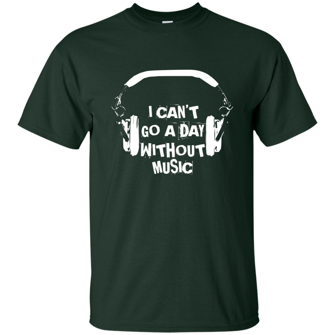 Can't Go a Day Without Music 2 Cotton T-Shirt - Artistic Pod Review