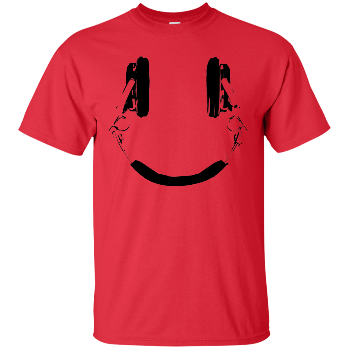 Smile Head Phone Ultra Cotton T-Shirt