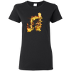 Fire Two Eighth Note T-shirt - Women / Black / Small - { shop_name }} - Review