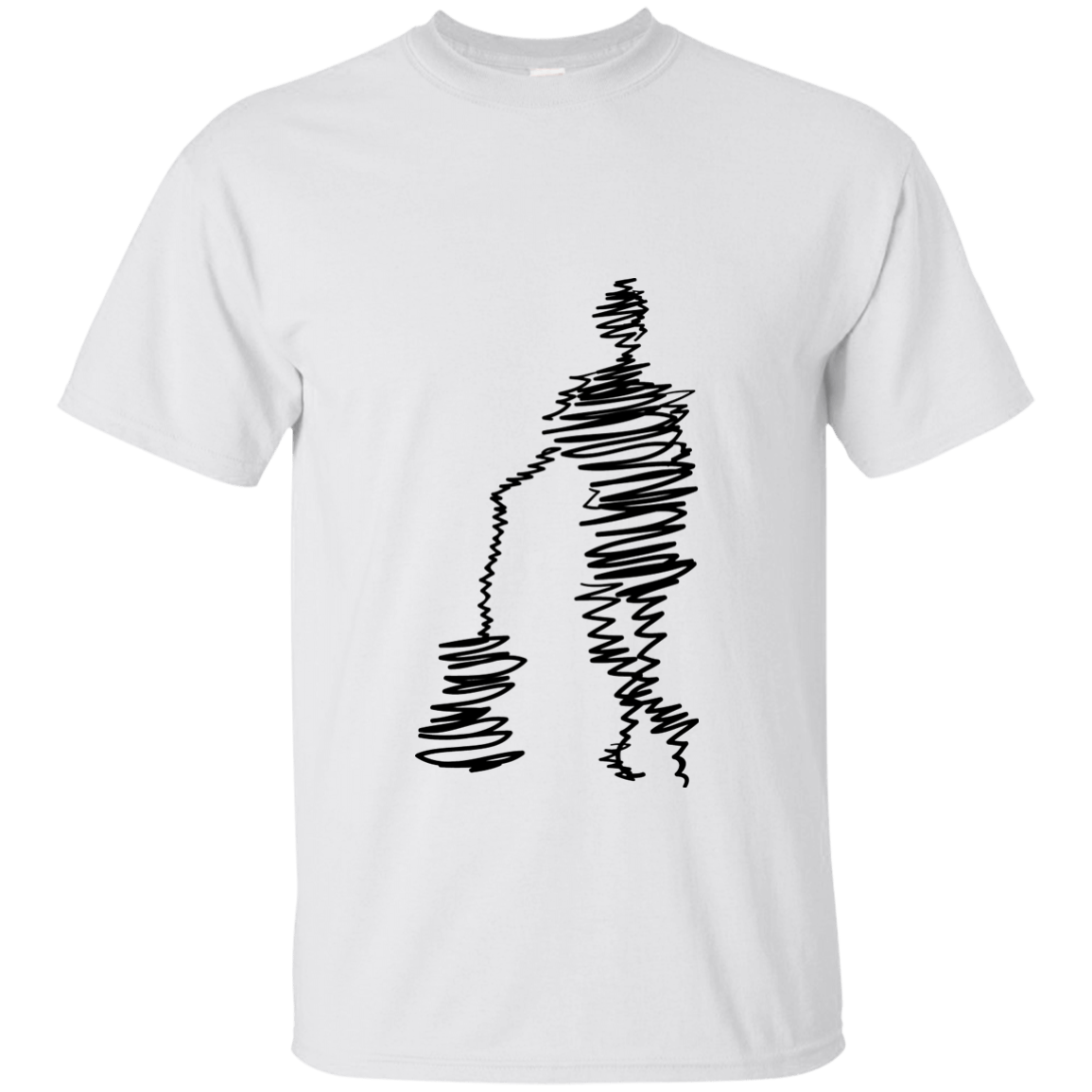 Man with Guitar Sketch Ultra Cotton T-Shirt
