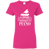 A House Is Not a Home Without a Piano T-shirt - Women / Heliconia / S - { shop_name }} - Review