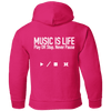 MUSIC IS LIFE Pullover Hoodie
