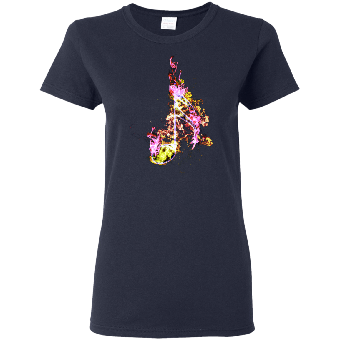 Color Fire Sixteenth Note T-shirt - Artistic Pod Review