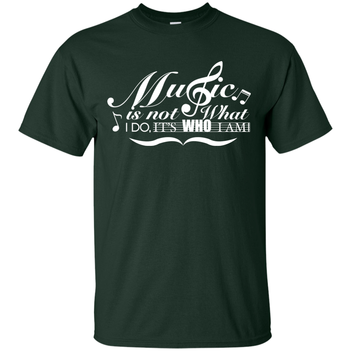 Music Is Not What I Do 2 Cotton T-Shirt