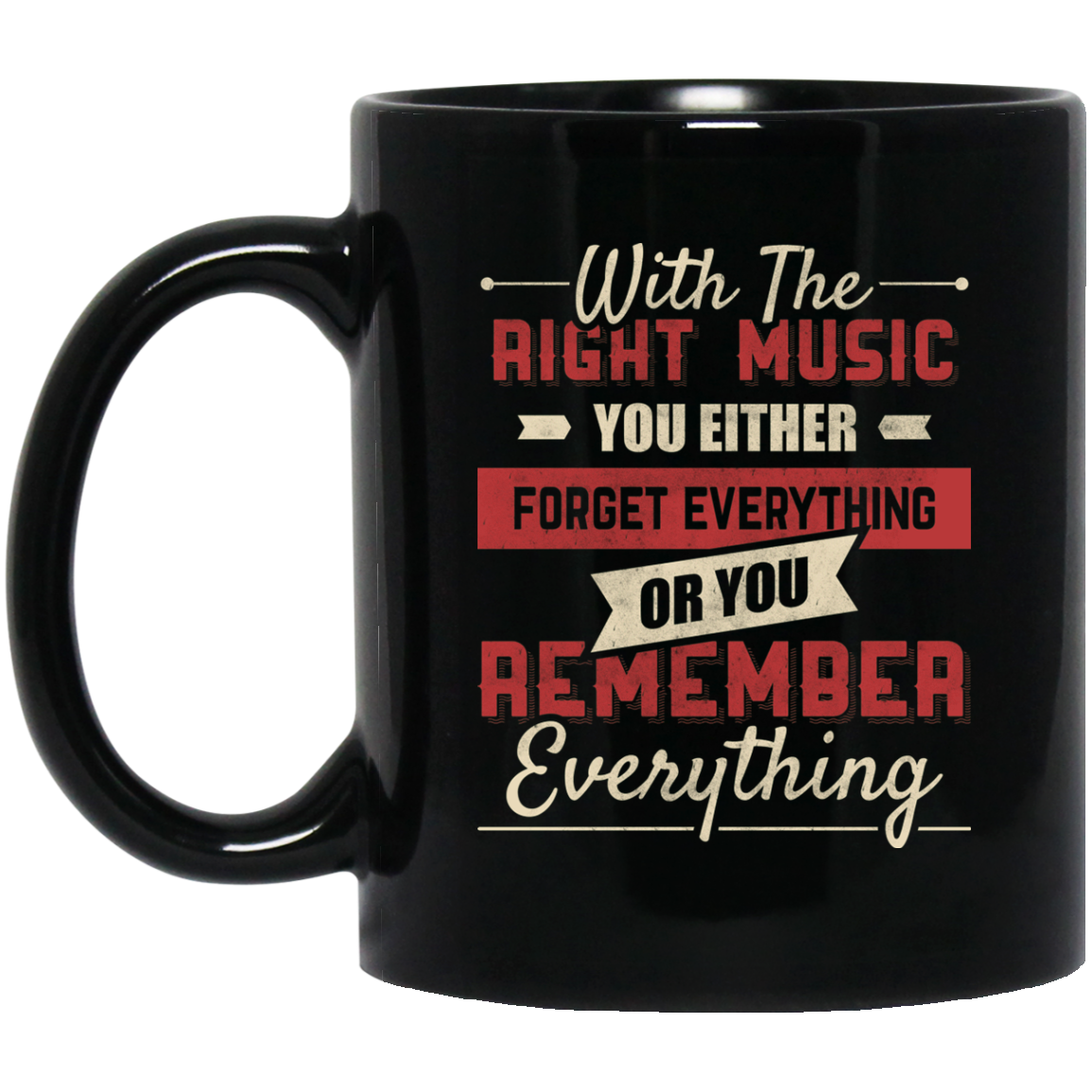 With The Right Music You Either Mug