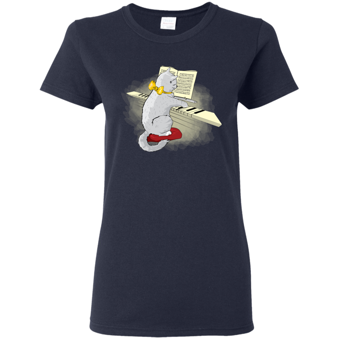 Musical Cat Piano Key Music Teacher Musician Gift T-shirt