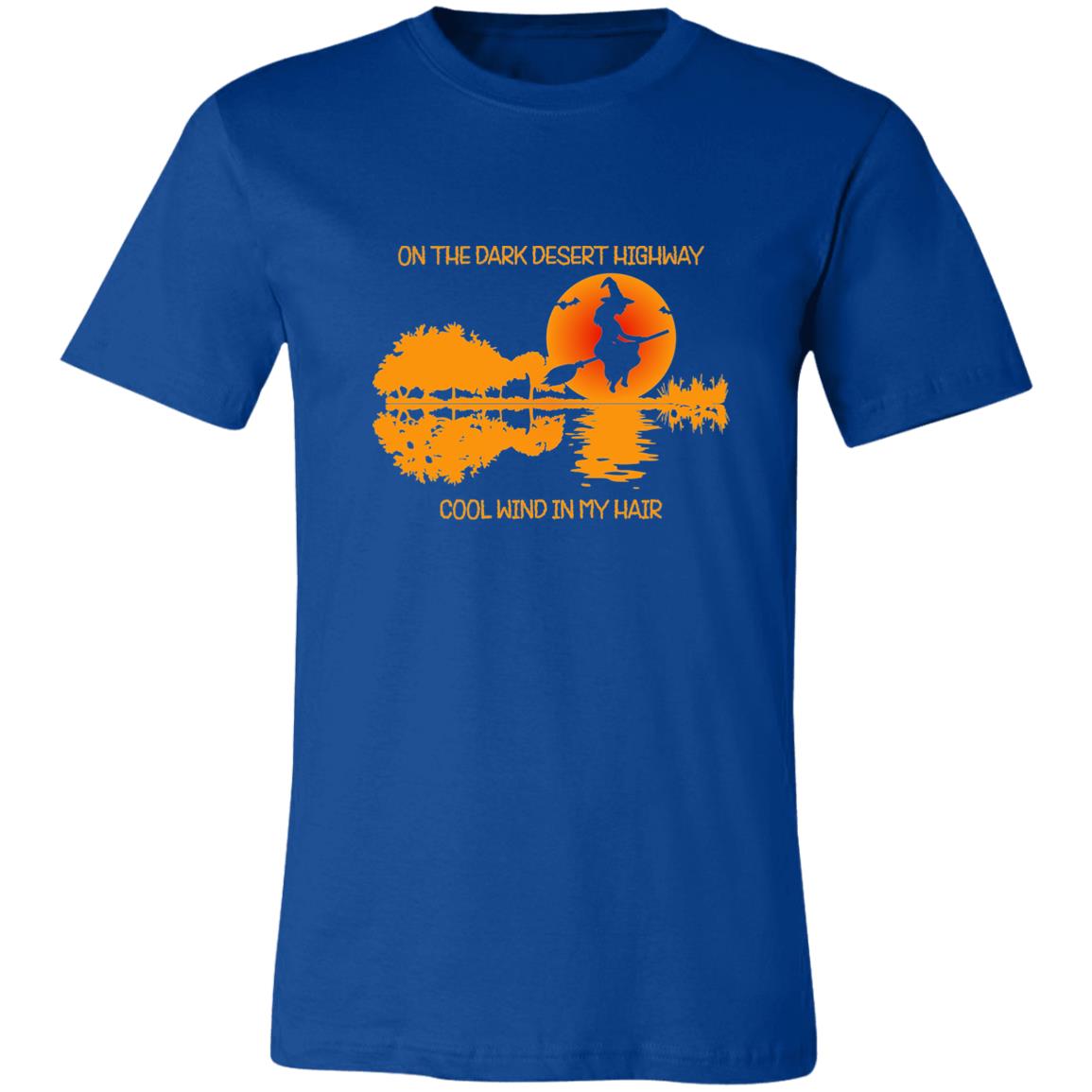 Guitar Shape Witch Flying T-Shirt