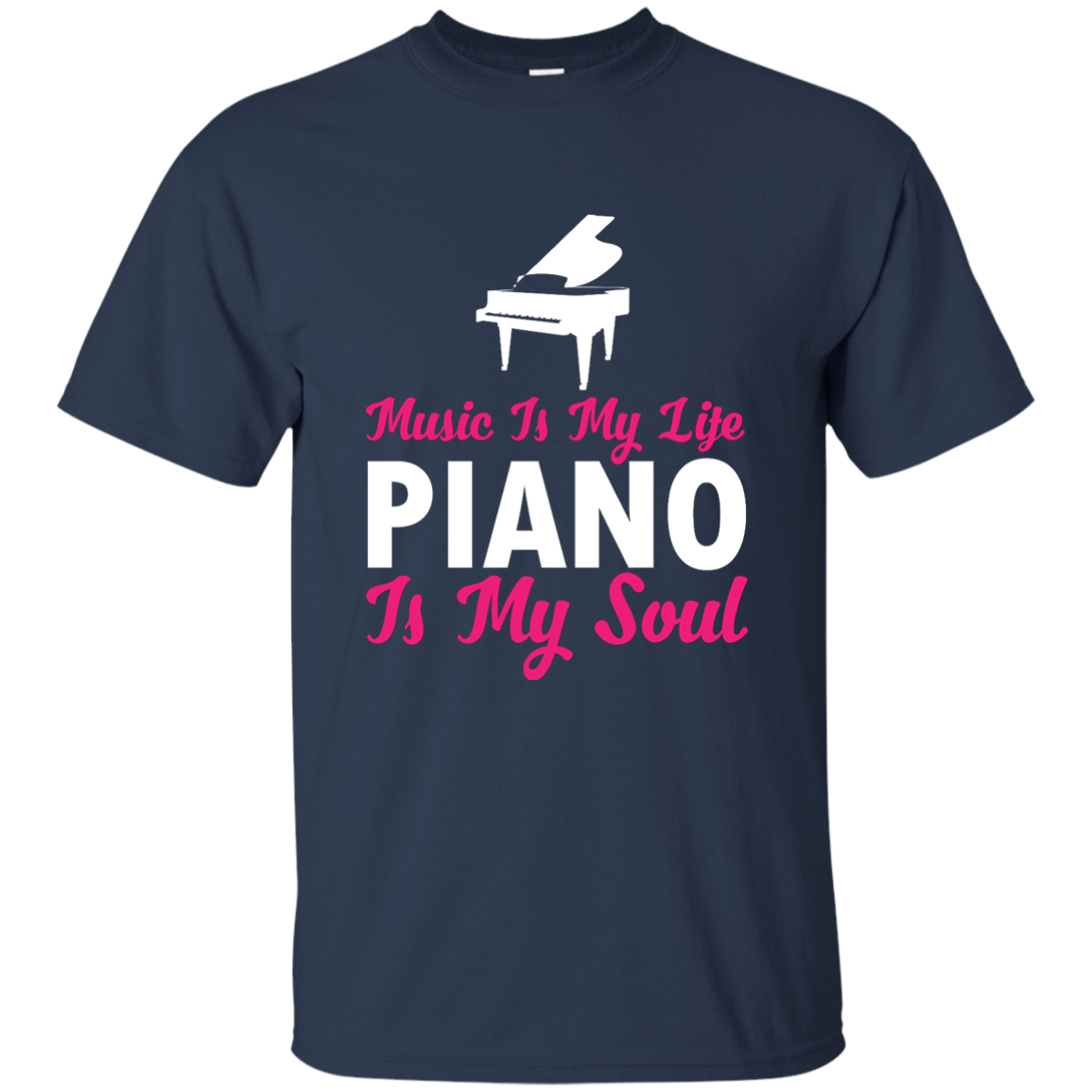Music is my life Piano is my soul T-shirt