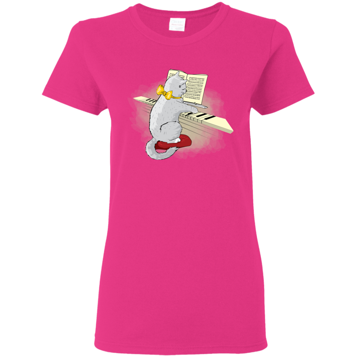 Musical Cat Piano Key Music Teacher Musician Gift T-shirt