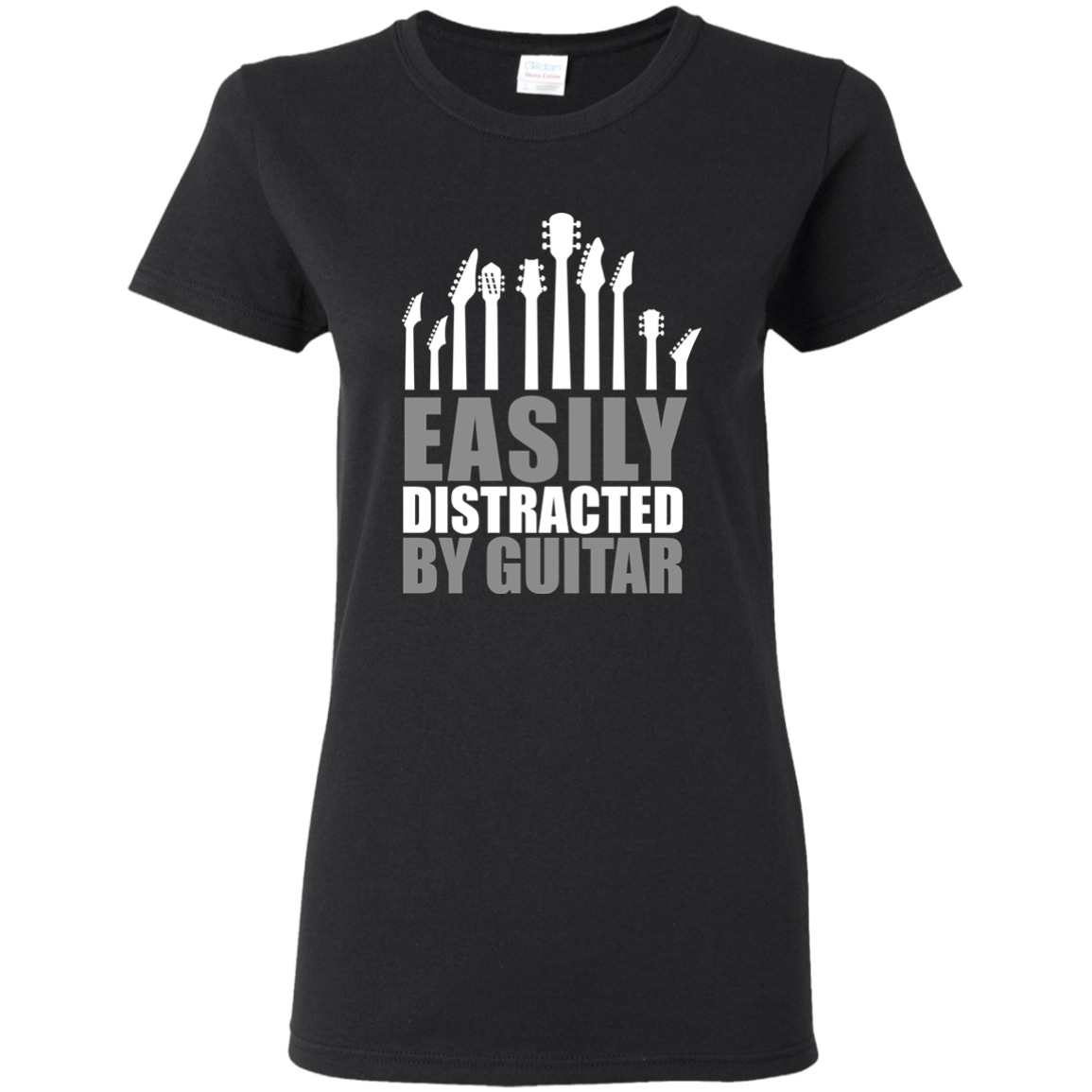Easily Distracted by Guitar T-shirt - Artistic Pod Review
